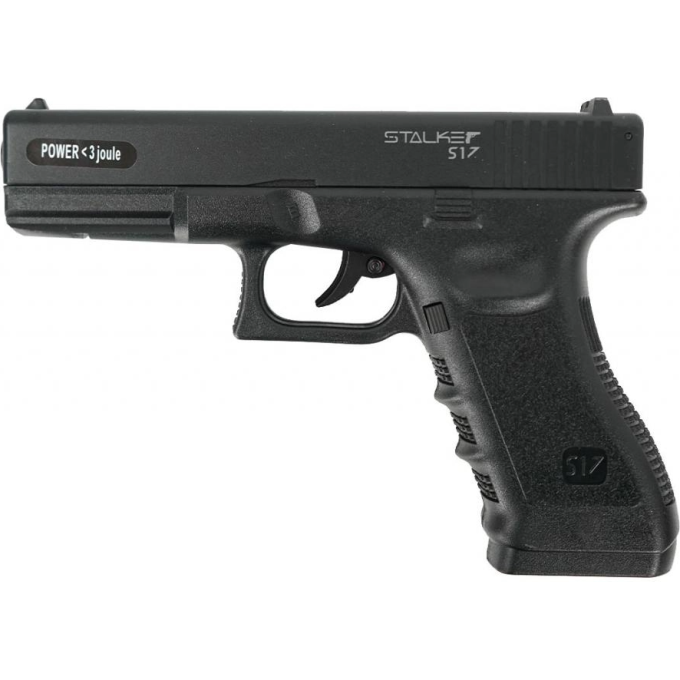 Пневматический пистолет STALKER S17 (аналог Glock17) металл, пластик, черный 4,5 мм